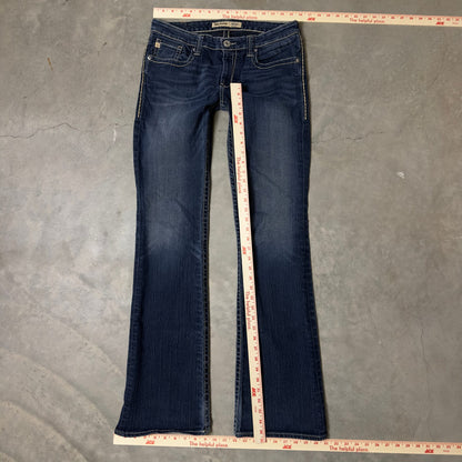Big Star Maddie Jeans Womens 29XL Mid Rise Dark Wash Bootcut
