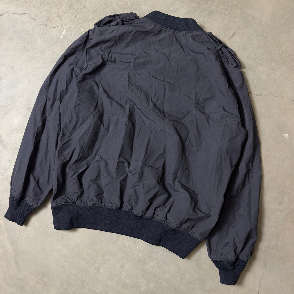 Vintage Fechheimer Windbreaker Pullover Mens L Navy