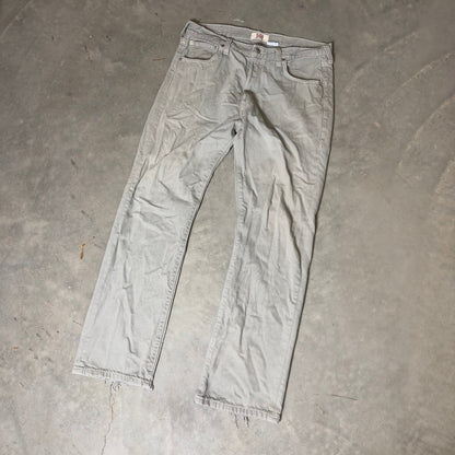 Y2K Levi's 501 Original Straight Jeans Mens 36x32 Gray