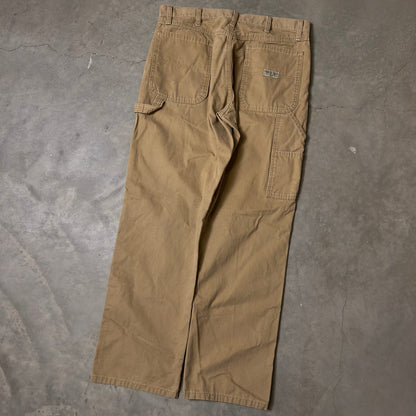 Wrangler Carpenter Jeans Mens 34x32 Tan Workwear