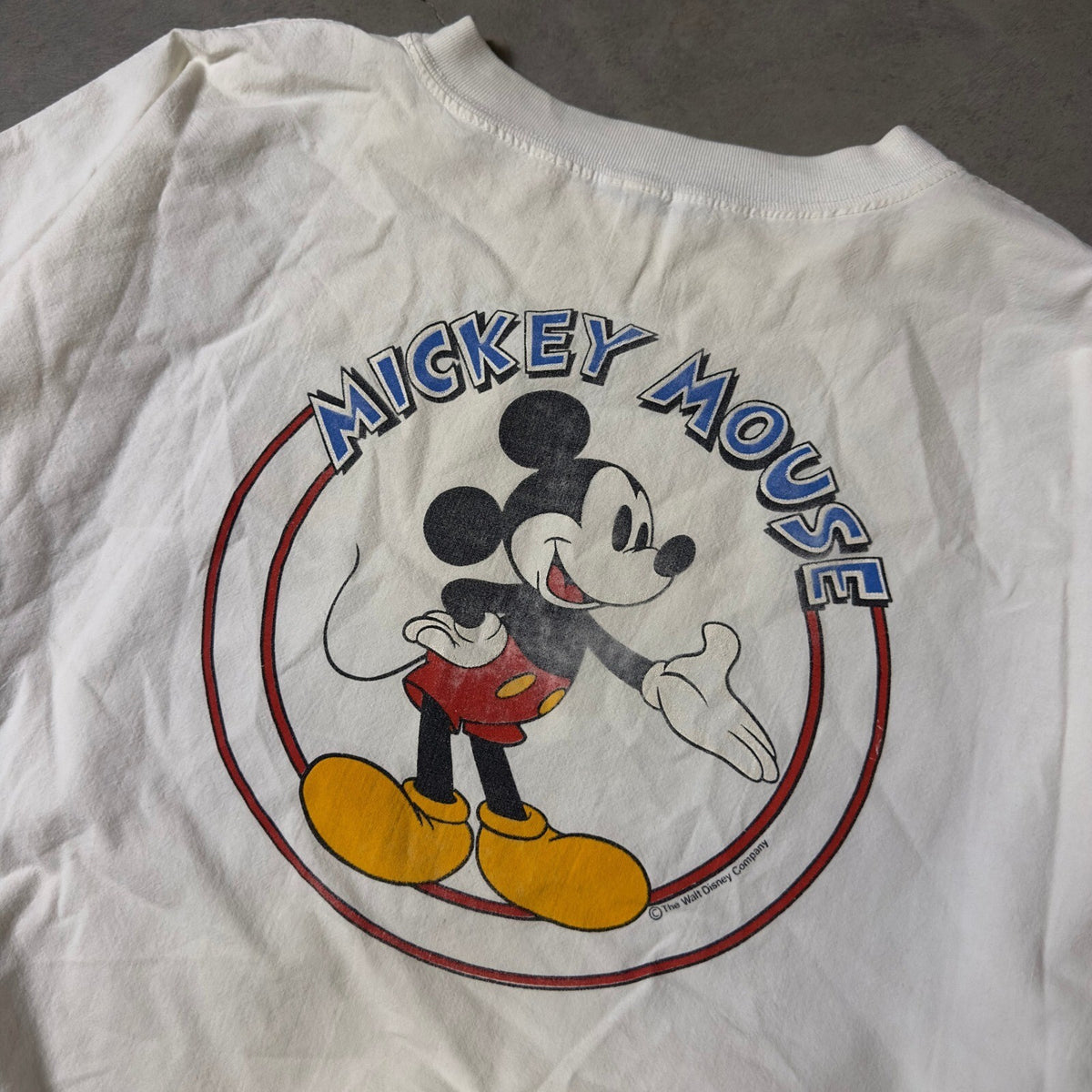 Vintage Disney Mickey Mouse Graphic TShirt Unisex XL White
