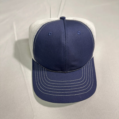 NWT JC Classics Trucker Hat Mens Navy White Snapback