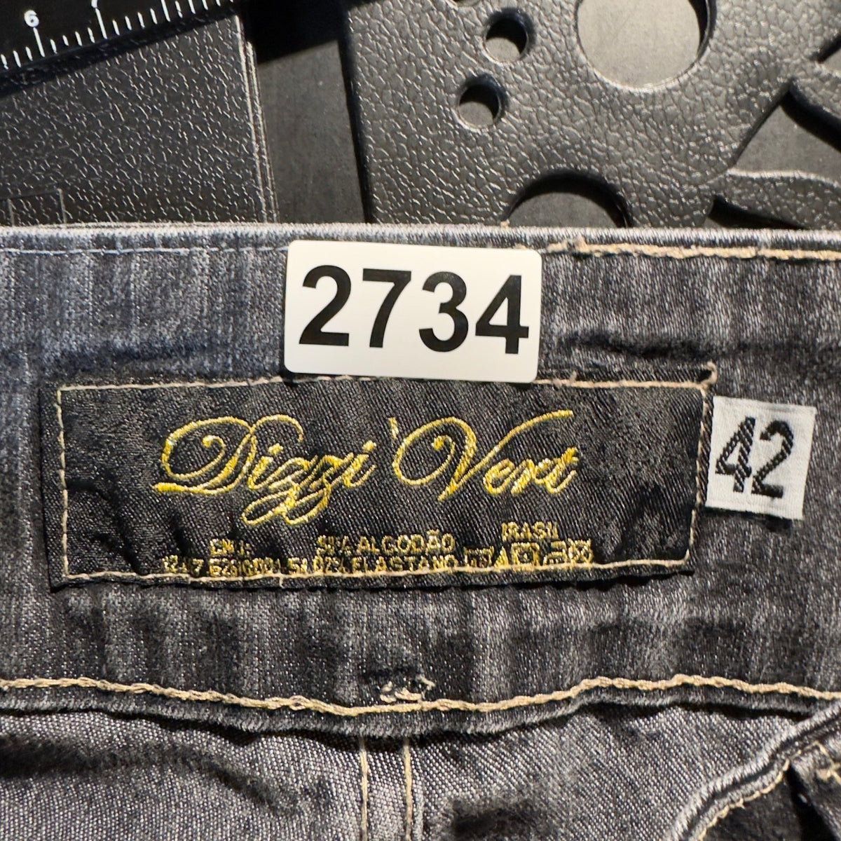 Dizzi Vert Denim Jeans Women 42 Black