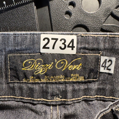 Dizzi Vert Denim Jeans Women 42 Black
