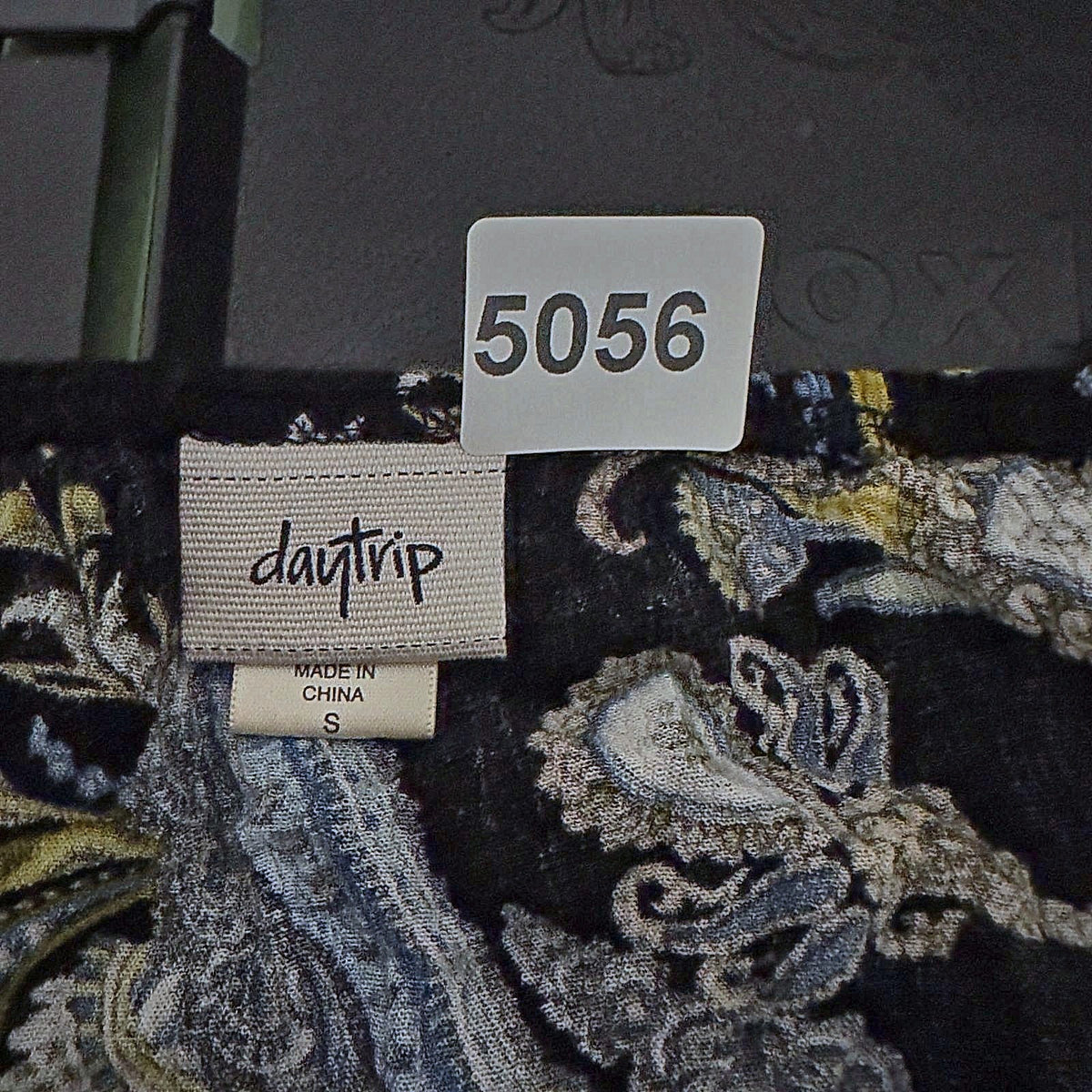 Daytrip Paisley Wrap Cami Crop Top Womens S Black Boho
