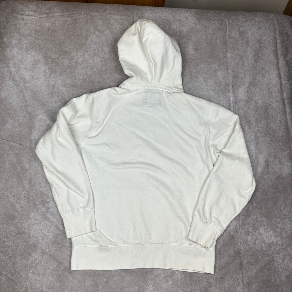 American Eagle Super Soft Hoodie M White Blue Crest Logo