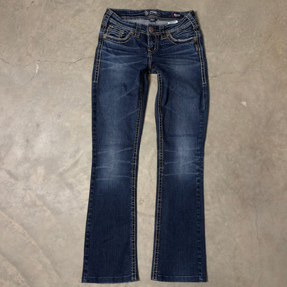 Silver Jeans Aiko Slim Bootcut Womens 26x33 Dark Wash