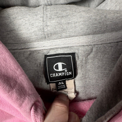 Y2K Champion Hoodie Mens XL Pink Oversized Barbiecore Boxy