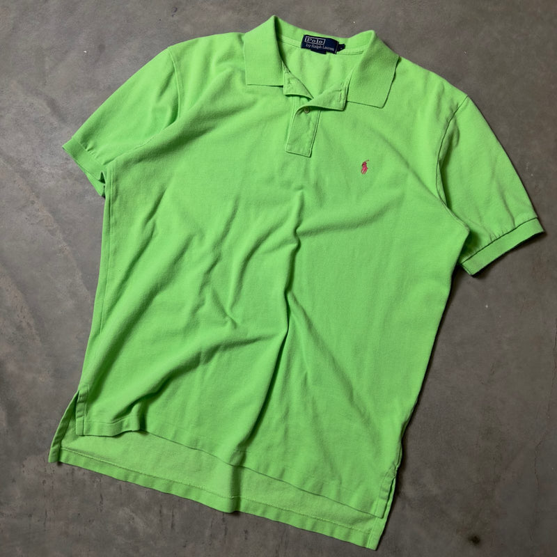 Polo Ralph Lauren Green Polo Mens L Cotton