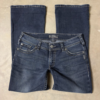 Silver Jeans Suki Surplus Bootcut Womens 31 Dark Wash