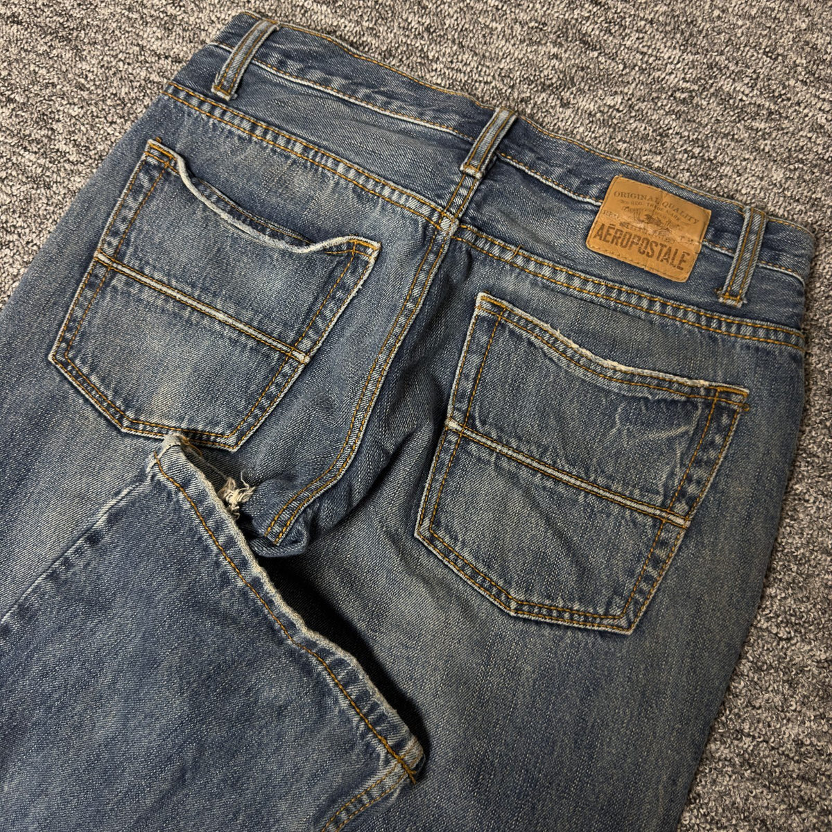 Y2K Aeropostale Benton Bootcut Jeans Mens 30x30 Frayed