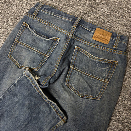 Y2K Aeropostale Benton Bootcut Jeans Mens 30x30 Frayed