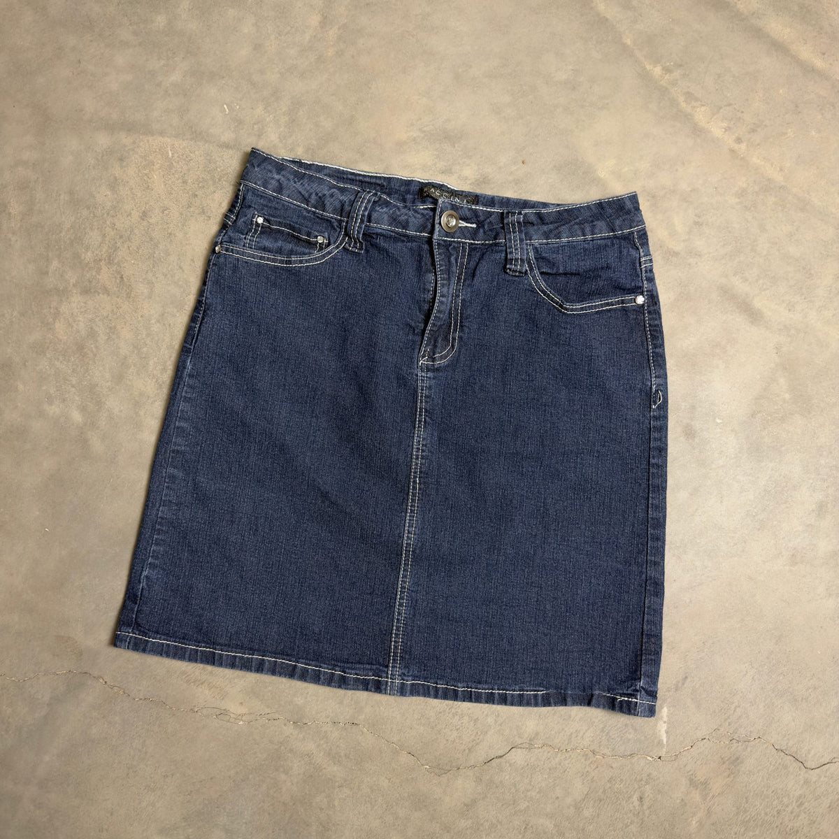 Earl Jean Denim Mini Skirt Womens 6 Blue Y2K