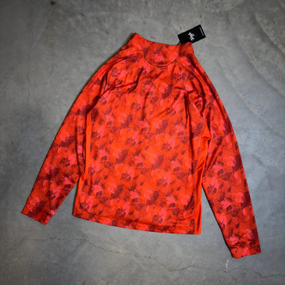 NWT Waggle Spiced Quarter-Zip Pullover Womens L Orange Golf