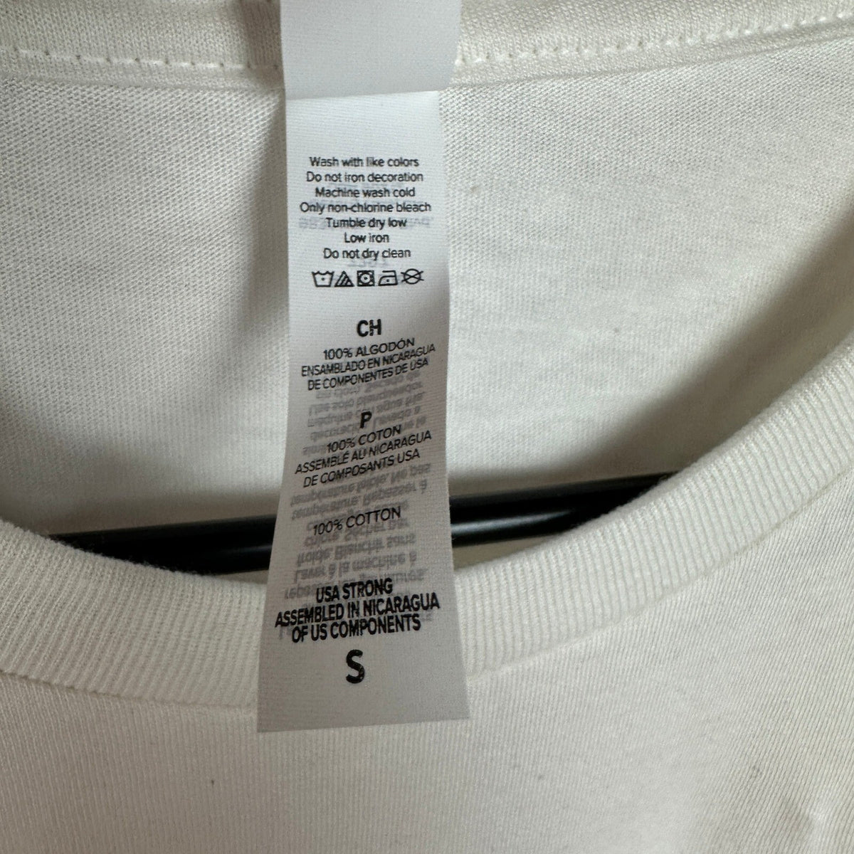 Bella Canvas 3001U USA Strong Tee Mens S Vintage White NWT