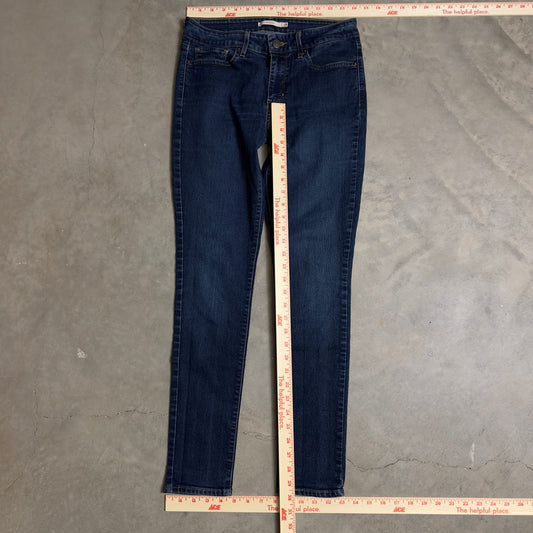 Levi's 711 Skinny Jeans Womens 28x30 Dark Wash