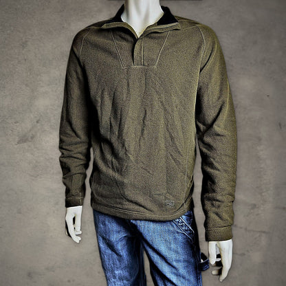 REI Fleece Pullover Mens M Olive Green Gorpcore