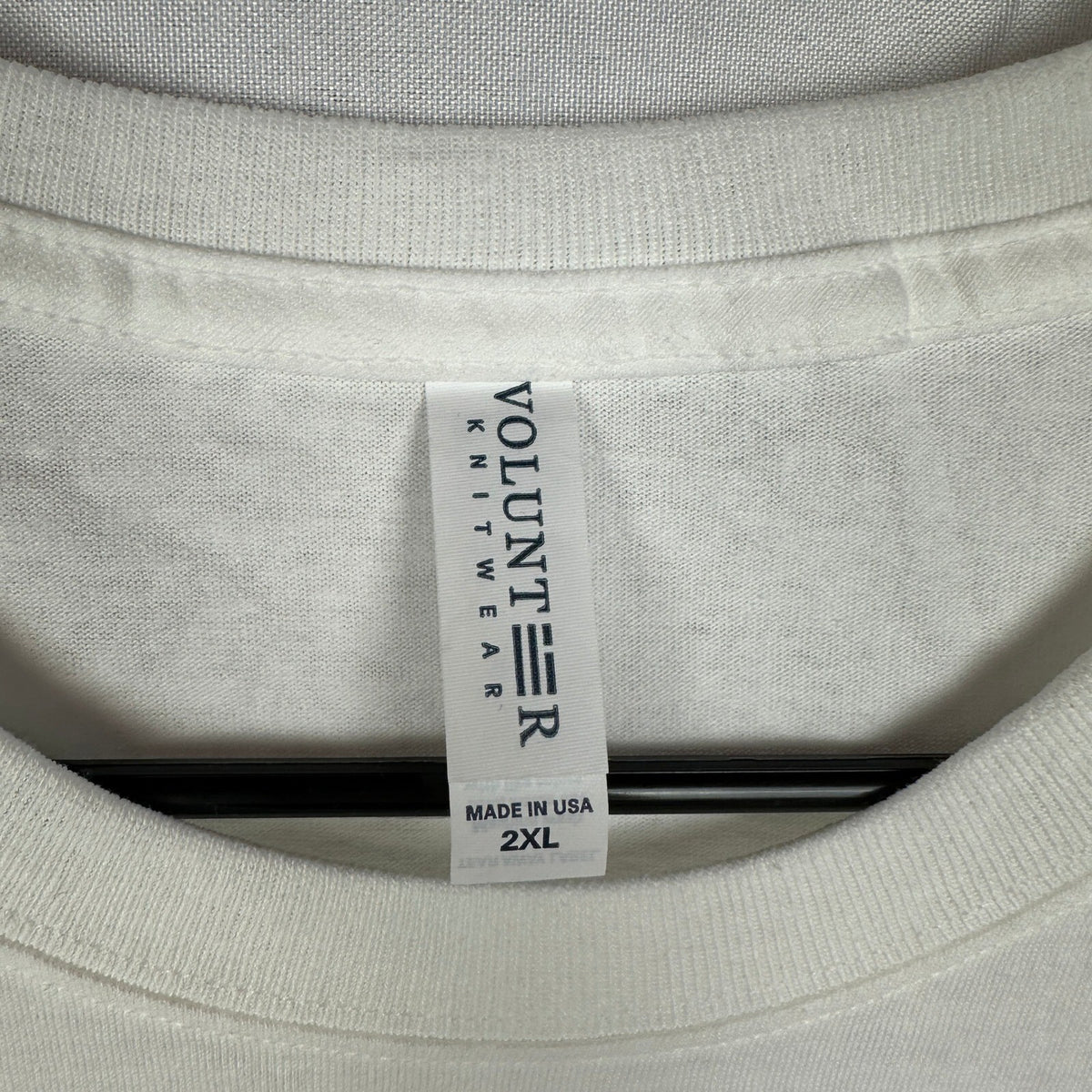 Volunteer Knitwear Mens 2XL White Short Sleeve T-Shirt