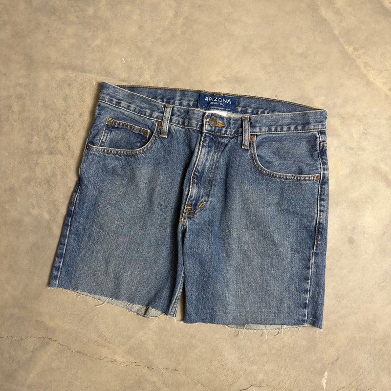 Vintage Arizona Jean Co Cut Off Shorts Mens 32 Blue Baggy