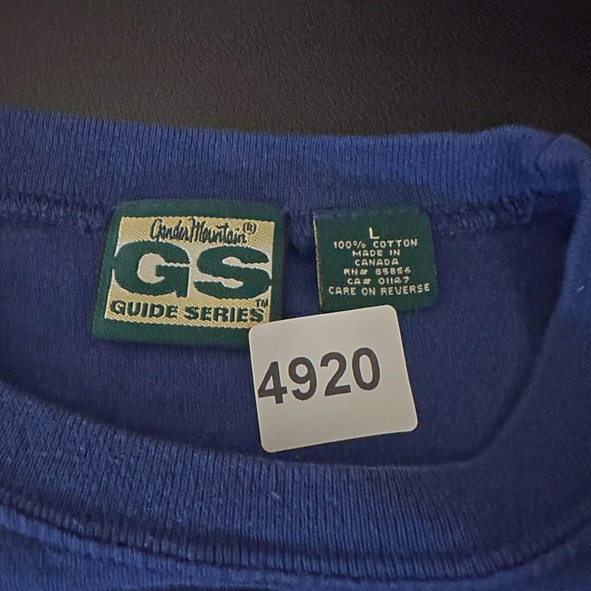 Vintage Gander Mountain Guide Series Tee Mens L Blue
