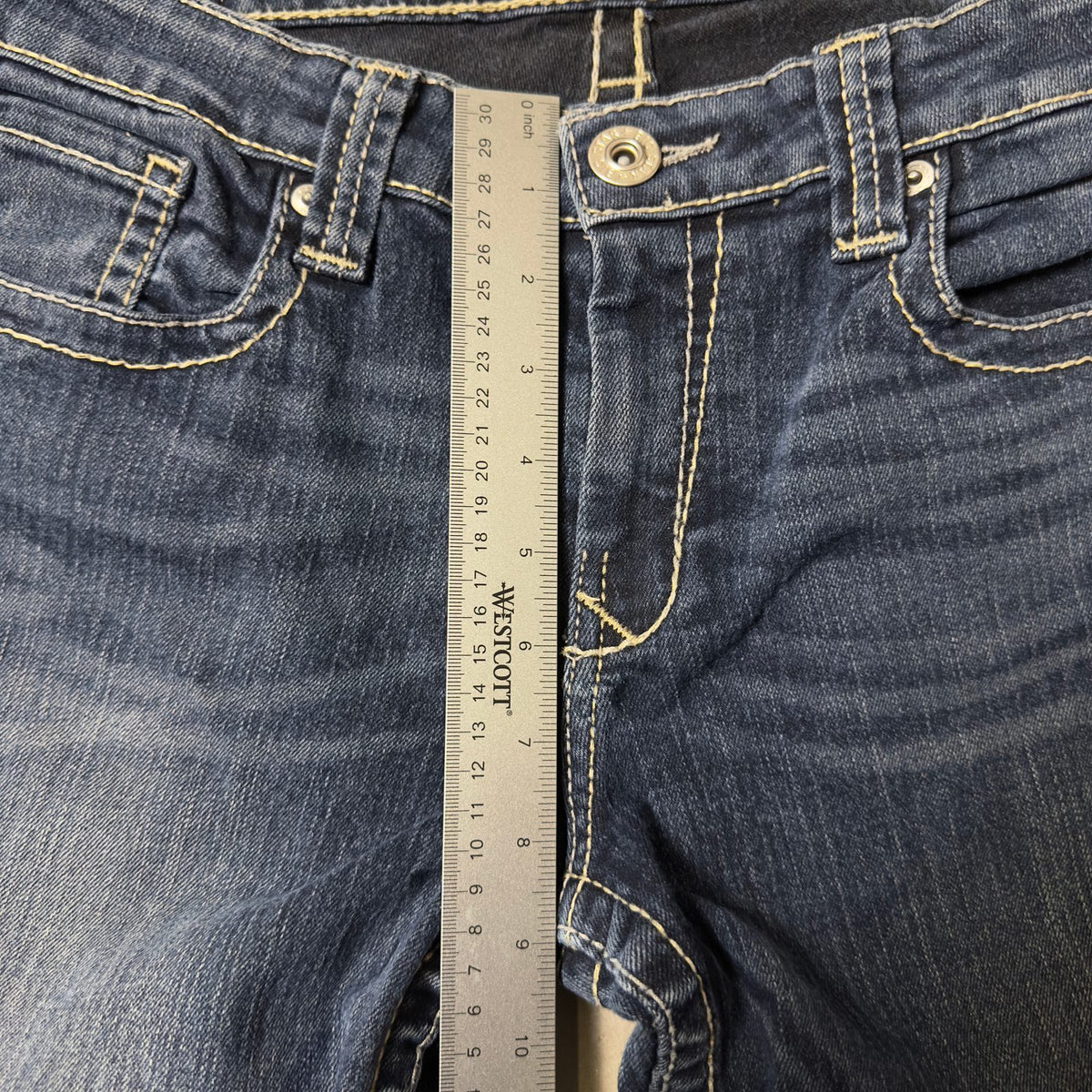 Big Star Maddie Jeans Womens 29XL Mid Rise Dark Wash Bootcut