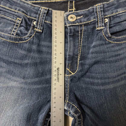 Big Star Maddie Jeans Womens 29XL Mid Rise Dark Wash Bootcut