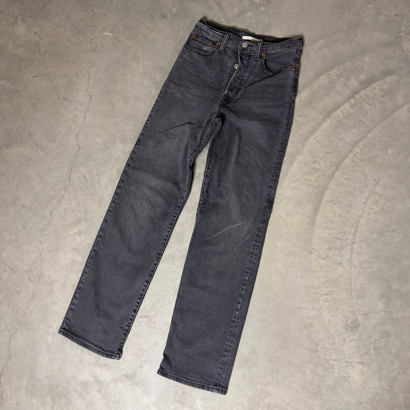 Levi's 501 Original Fit Jeans Mens W28 L32 Black Straight