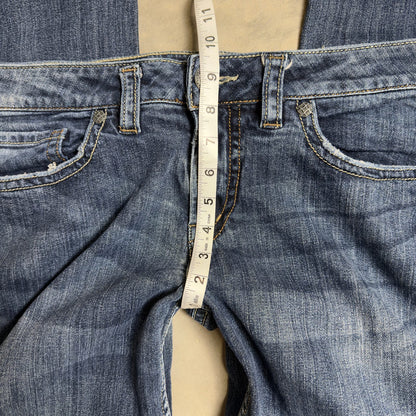Silver Jeans Frances Baggy Bootcut Womens 18 Blue