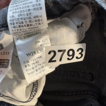 Levi's 511 Slim Fit Jeans Mens 29x30 Faded Black