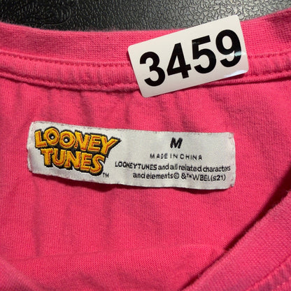 Looney Tunes Lola Bunny Graphic Tee Womens Medium Pink Y2K