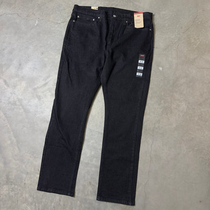 NWT Levi's 511 Slim Jeans Mens 36x30 Black Stretch