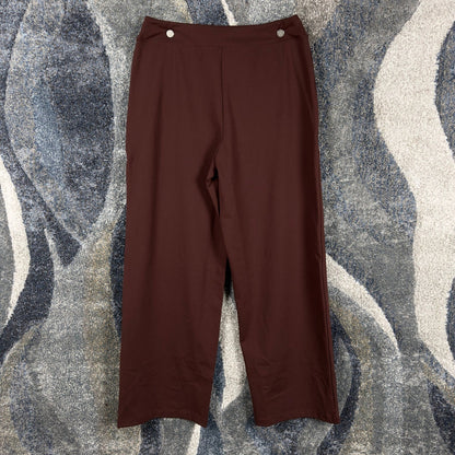 NWT Eddie Bauer Wayfarer Barrel Pants Womens M Concord Brown