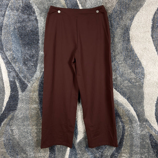 NWT Eddie Bauer Wayfarer Barrel Pants Womens M Concord Brown