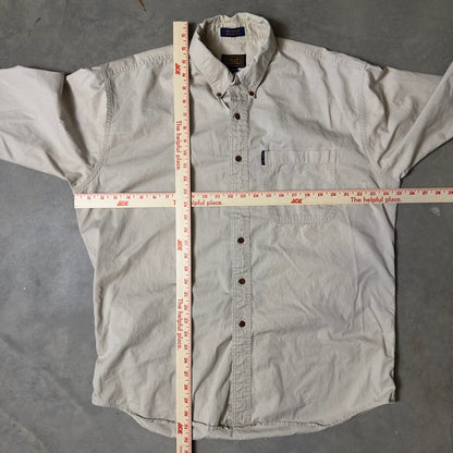 Chaps Ralph Lauren Shirt Mens 16.5 Beige Cotton