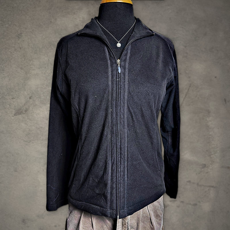 Vintage Columbia Fleece Jacket Womens M Black Gorpcore