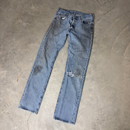 Levi's 501 Original Fit Jeans Mens 30x34 Light Wash
