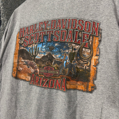 Harley Davidson Scottsdale Arizona T-Shirt Mens XL Gray