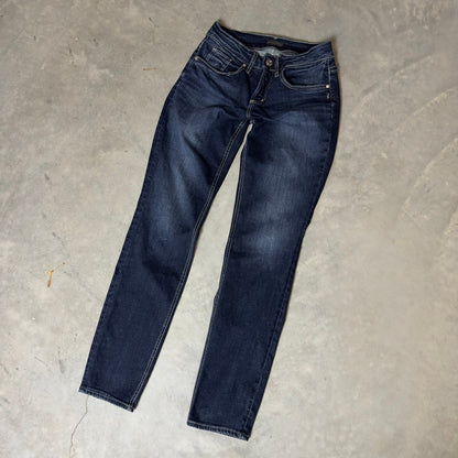 Silver Jeans Co Boyfriend Jeans Womens 26 Dark