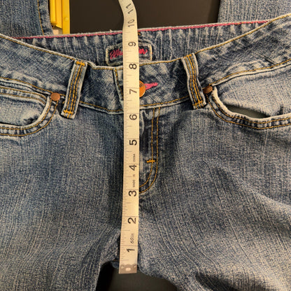 Wrangler Premium Patch Bootcut Jeans Womens 5/6 x 34 Blue