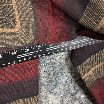 Vintage Dockers Striped Crewneck Sweater Mens S Burgundy Tan