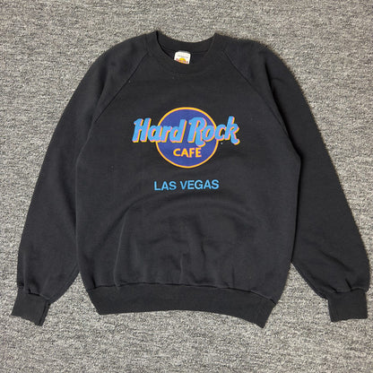 Vintage Hard Rock Cafe Las Vegas Sweatshirt Mens L Black