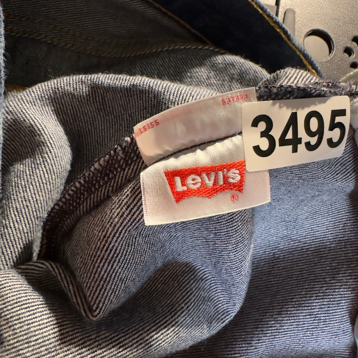 Levi's 501 Original Fit Jeans Mens 36x31 Indigo Blue Raw Hem Baggy Streetwear
