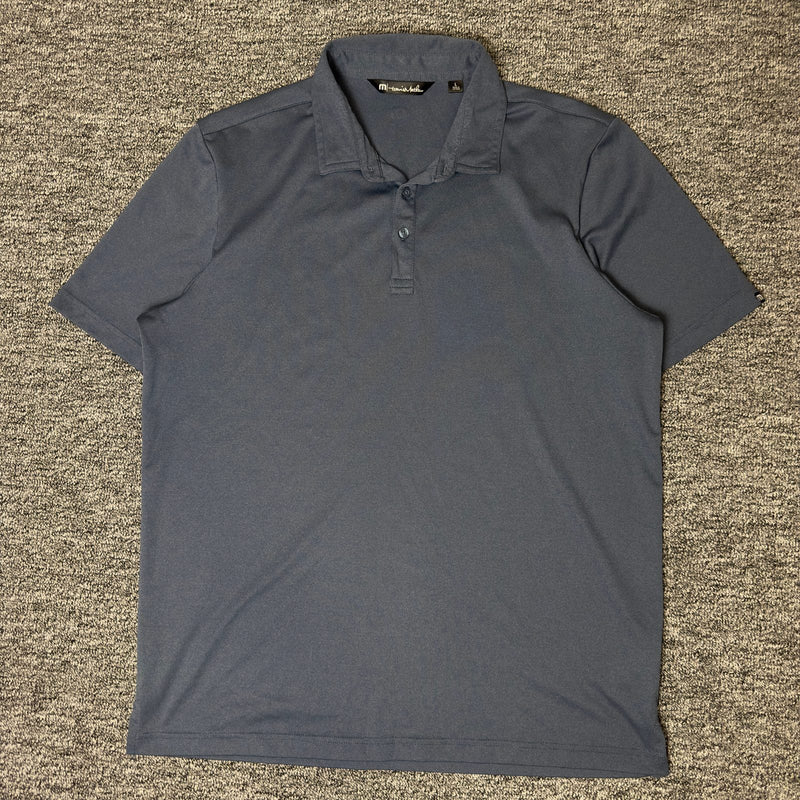 TravisMathew Polo Mens L Navy Blue Short Sleeve Golf