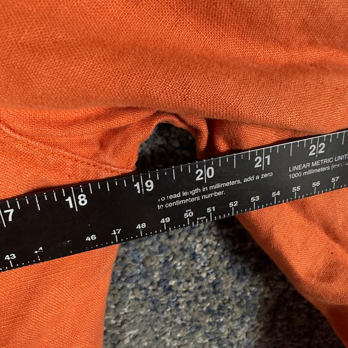 Eddie Bauer Linen Trucker Jacket Womens S Burnt Orange