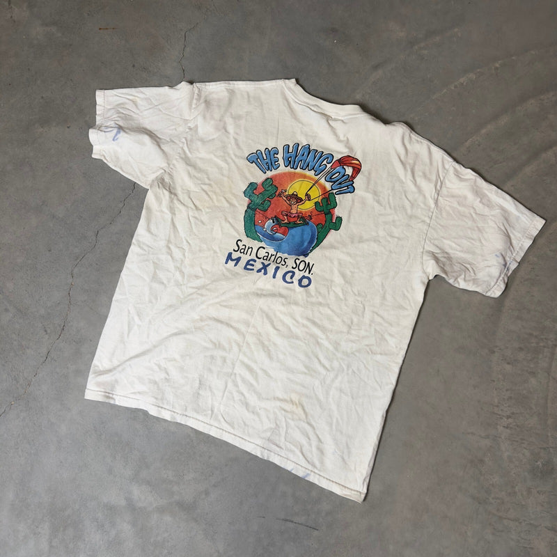 Vintage Yazbek The Hang Out Mexico T-Shirt Mens XL White
