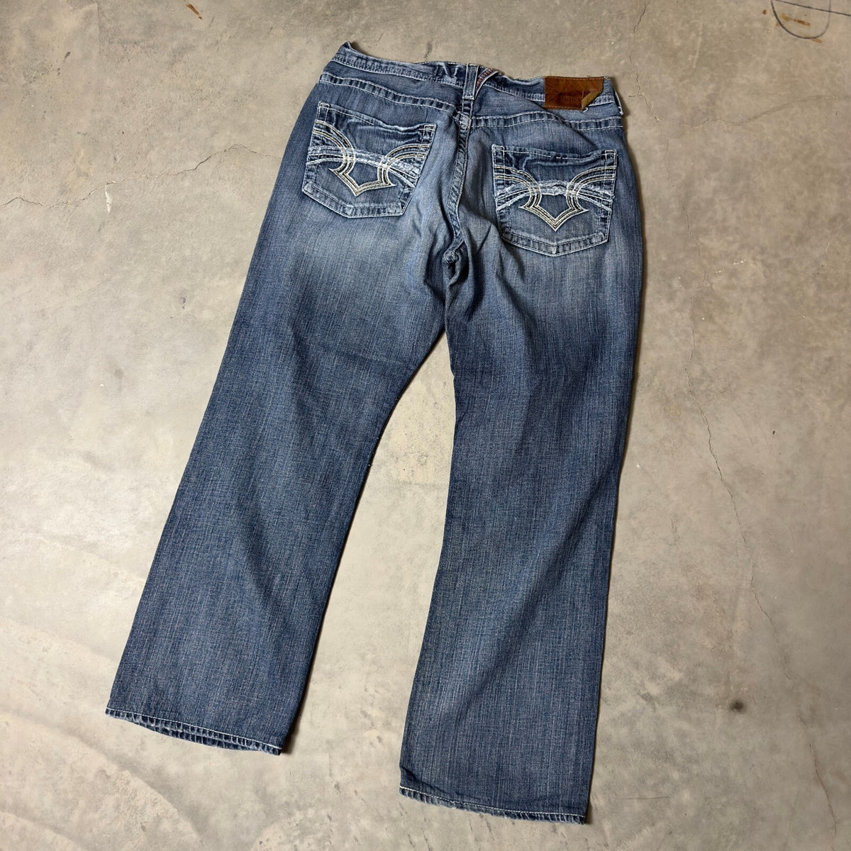 Y2K Big Star Legendary Blue Jeans Mens 36R Baggy Straight