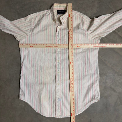 Ralph Lauren Striped Shirt Mens 15.5 32 Cotton
