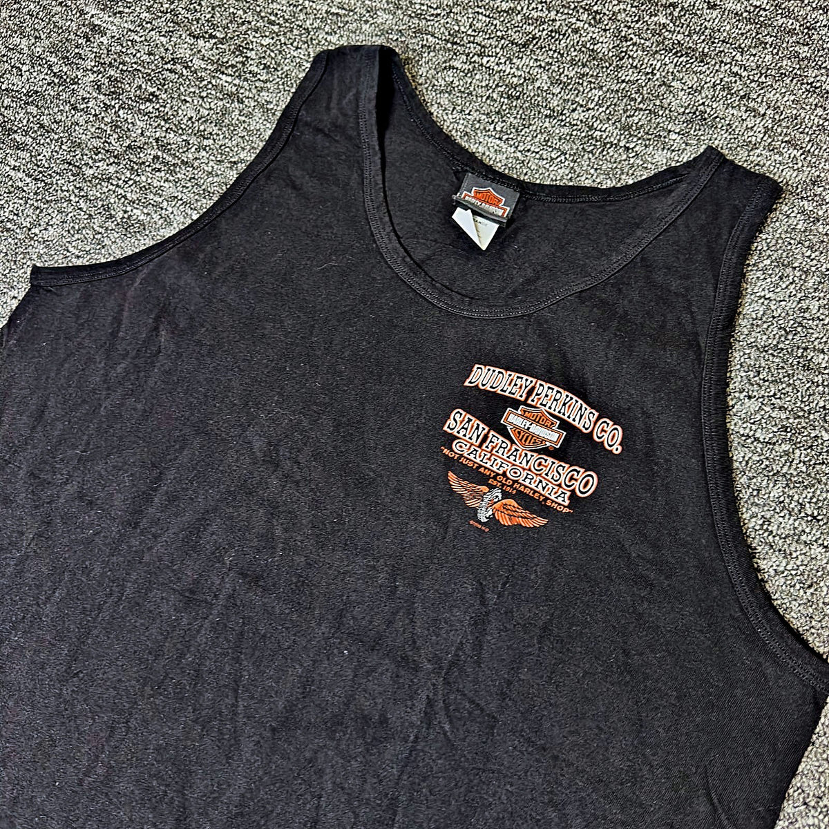 Vintage Harley-Davidson San Francisco Tank Top Mens XL Black