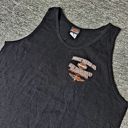 Vintage Harley-Davidson San Francisco Tank Top Mens XL Black