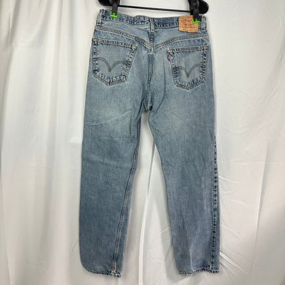 Levi's 505 Regular Fit Jeans Mens 36x36 Light Wash Baggy